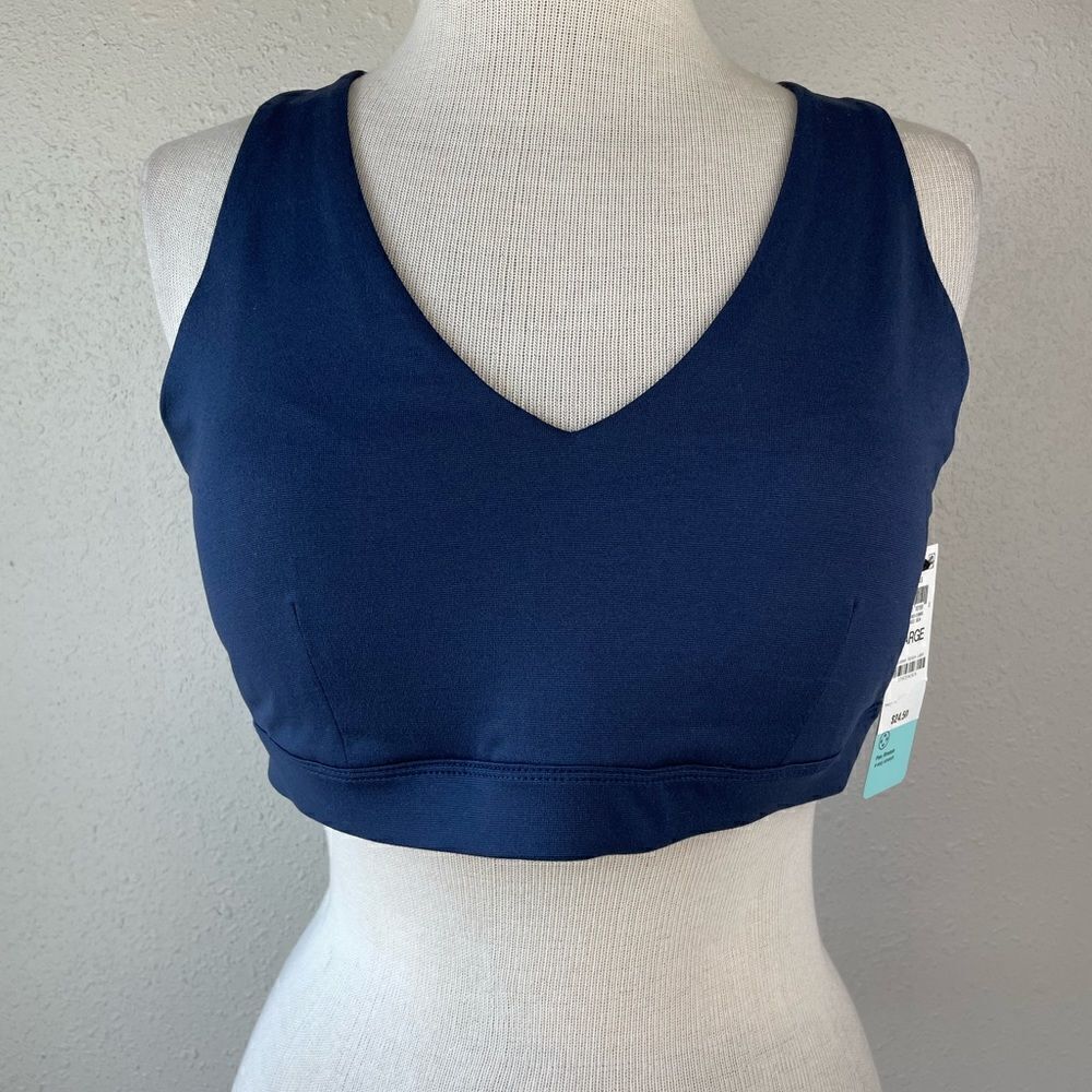 NWT Ideology Navy Blue Sports Bra Size L